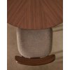 naanim walnut round jedalensky stol