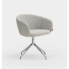add fabric silver otocna stolicka s podruckami