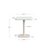 dina white cement bistro stol