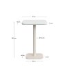 dina white cement bistro stol