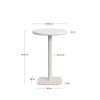 dina white cement bistro stol