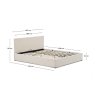 nahiri beige postel s uloznym priestorom