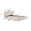 nahiri beige postel s uloznym priestorom
