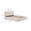 nahiri beige postel s uloznym priestorom