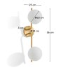 brisla double nastenna lampa