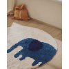 tandani round blue koberec