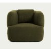 martina boucle green otocne kreslo
