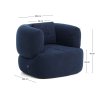 martina boucle navy kreslo