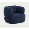 martina boucle navy kreslo