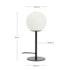 brisia black stolova lampa