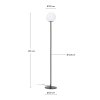 brisia black podlahova lampa