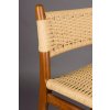 dutchbone cecile walnut pultova stolicka