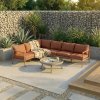 377716 TN 01 SF WO Cavero tuin loungeset aluminium terra naturel vierkant AI