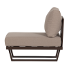 500041 B 04 VS WO Bear tuin loungestoel 1 zits element aluminium bruin L1