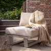 500041 Z 01 SF WO Bear tuin loungestoel 1 zits element aluminium zand vierkant