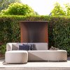 500034 Z 01 SF EXT Chios loungeset organisch zand links VIERKANT