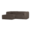 377432 RM 01 VS ES Bean chaise longue bank links ribstof mud F1