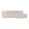377433 RN 01 VS ES Bean chaise longue bank rechts ribstof naturel F1