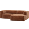 377433 VE 01 VS ES Bean chaise longue bank rechts chenille velvet terra F1