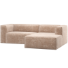 377433 VN 01 VS ES Bean chaise longue bank rechts chenille velvet naturel F1