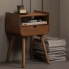374156 N 374056 N 01 SF FA Nils nachtkastje bijzettafel hout zwart vierkant