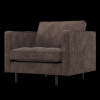 800888 U 01 VS WP Rodeo classic fauteuil ribstof bruin F1