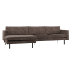 800905 U 01 VS WP Rodeo chaise longue bank links ribstof bruin F1