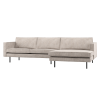 800902 E 01 VS WP Rodeo chaise longue bank rechts ribstof ecru F1