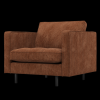 800888 R 01 VS WP Rodoe classic fauteuil ribstof roestbruin F1