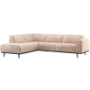 378652 VN 01 VS Statement hoekbank links chenille velvet naturel F1