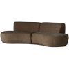 377654 VB 03 VS ES Batavier half ronde bank 4 zits velvet melange bruin F2