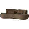 377654 VB 01 VS ES Batavier half ronde bank 4 zits velvet melange bruin FA