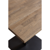 377641 CB 01 VS FA Tafelblad recht vingerlas 80x80cm cashmere brown Bistro vierkant C1