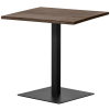 377641 CB 01 VS FA Tafelblad recht vingerlas 80x80cm cashmere brown Bistro vierkant FA
