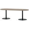 TB OV VL24 2190x0890 373260 02 VS FA Tafelblad ovaal vingerlas 220x90cm pebble grey Tablo ronde poot