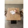 TB RH VL24 1190x0790 377346 01 SF FA Tafelblad recht vingerlas120x80cm cashmere brown Bistro dubbele vierkante buisvoet
