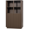 377731 TB 01 VS WP Nova lage vitrinekast grenen truffel bruin FA