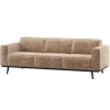 377088 VT 01 VS Statement 3 zits bank 230cm chenille velvet taupe F1