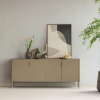 377694 MD 375035 N 05 WP SF Gunnar dressoir 200cm mud grenen Gigi tafellamp vierkant