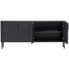 377694 MZ 03 VS WP Gunnar dressoir 200 cm grenen matzwart F2