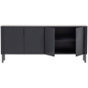 377694 MZ 04 VS WP Gunnar dressoir 200 cm grenen matzwart F3