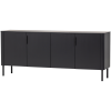 377694 MZ 01 VS WP Gunnar dressoir 200 cm grenen matzwart FA