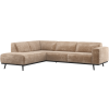 378652 VT 01 VS Statement hoekbank links chenille velvet taupe F1
