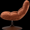 377653 B 03 VS WP Elvi draaifauteuil chenille structuur roetsbruin L1