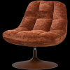 377653 B 01 VS WP Elvi draaifauteuil chenille structuur roetsbruin FA