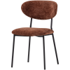 374072 B 01 VS ES Kjeld eetkamerstoel chenille structuur bruin FA