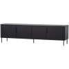377594 MZ 01 VS WP Gunnar tv meubel 200cm grenen matzwart FA
