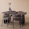 377928 B 801419 T 801419 BM 01 SF FQ Oakline curve eettafel 180x100cm mystic brown Noble vierkant