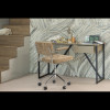 373899 M 377538 D 02 SF ES New Julius bureau grenen mud Kova bureaustoel geweven ribstof donkerzand