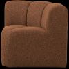 377533 RM 02 VS WE Mojo eetbankje hoek met rugleuning boucle roestbruin melange F1
